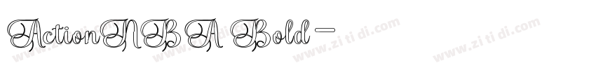 ActionNBA Bold字体转换